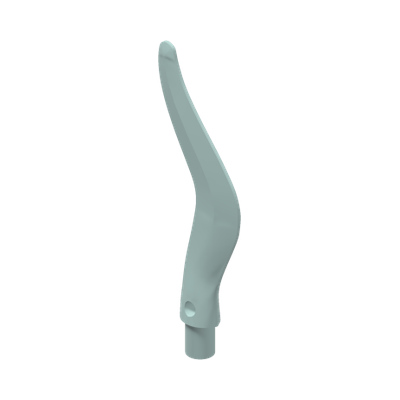 Wave Rounded Curved Single with Bar End (Flame, Sword) · Réf. BrickLink 69858 · Aqua (réf. BrickLink Light Aqua)