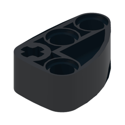 SHELL 3X1X2, W/ CROSS HOLE, NO. 1 · Black (réf. BrickLink Black)