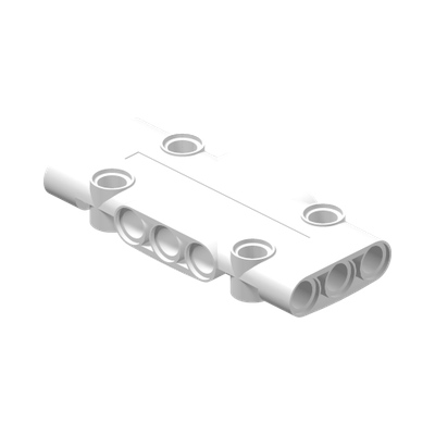 FLAT PANEL 3X7, NO. 1 · LEGO 6345328 (réf. BrickLink 71709) · White (réf. BrickLink White)