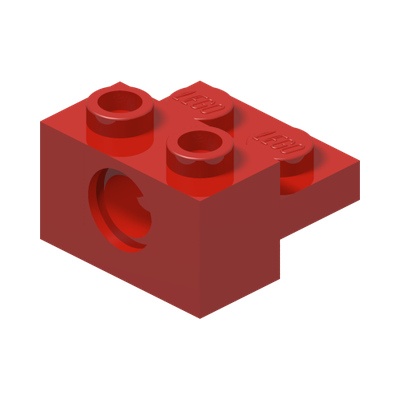 BRICK 2X2, W/4.85 HOLE, NO. 1 · Bright Red (réf. BrickLink Red)