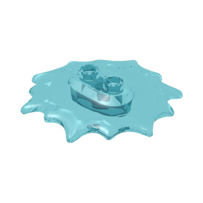 Power Burst, Minifigure Pedestal 5 x 5 x 2/3 · LEGO 6334268 (réf. BrickLink 73304) · Couleur BrickLink : Trans-Light Blue