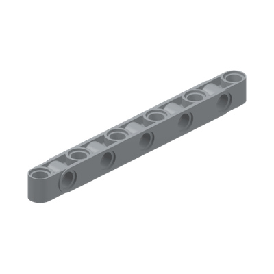 BEAM 11 MODULE, W/ 4.85 HOLE, NO. 1 · LEGO 6362250 (réf. BrickLink 73507) · Medium Stone Grey (réf. BrickLink Light Bluish Gray)