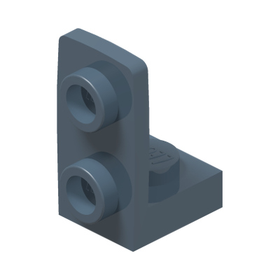 Bracket 1 x 1 - 1 x 2 Inverted · Sand Blue (réf. BrickLink Sand Blue)