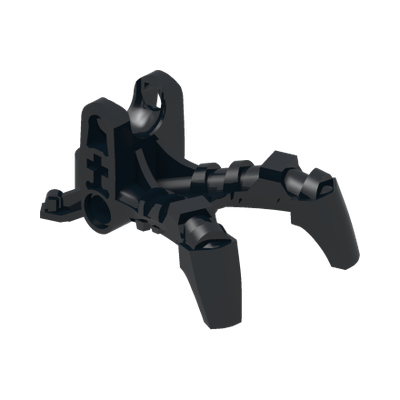 Bionicle Foot Claw with Ball Socket, Rounded Ends · Réf. BrickLink 74699 · Couleur BrickLink : Black