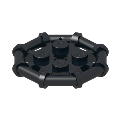 PARABOLIC RING · Black (réf. BrickLink Black)
