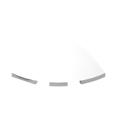 1/4 SPHERE 3X3X1 · LEGO 6334524 (réf. BrickLink 76797) · White (réf. BrickLink White)