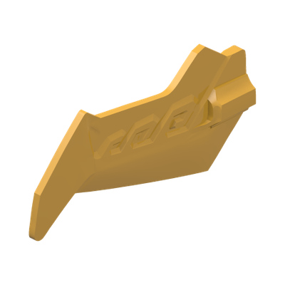 Large Figure Weapon, Blade Jagged with Axle Holder · LEGO 6439781 (réf. BrickLink 76919) · Couleur BrickLink : Bright Light Orange