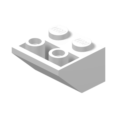 ROOF TILE 2X2/45 INVERTED · LEGO 6366391 (réf. BrickLink 76959) · White (réf. BrickLink White)