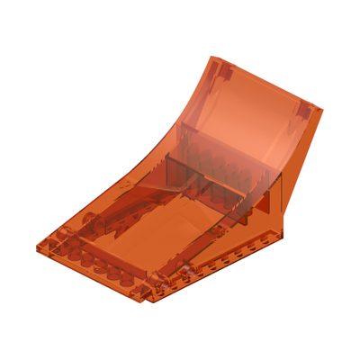 Sports Stuntz Loop Ramp Base · LEGO 6392549 (réf. BrickLink 77822) · Couleur BrickLink : Trans-Orange