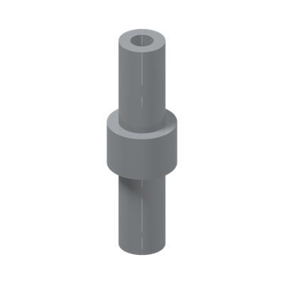 SHAFT 2M DIA. 3.2 W/ STOP · Medium Stone Grey (réf. BrickLink Light Bluish Gray)