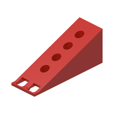 Fabuland Roof Support Slope, 6 x 2 · Réf. BrickLink 787 · Couleur BrickLink : Red