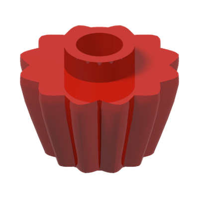 CUPCAKE, NO. 1 · LEGO 6454454 (réf. BrickLink 79743) · Bright Red (réf. BrickLink Red)