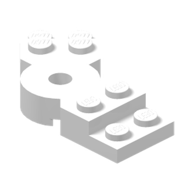 PLATE, ROTATED, 45 DEG. · LEGO 6425460 (réf. BrickLink 79846) · White (réf. BrickLink White)