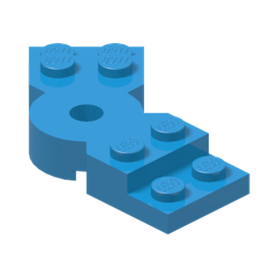 PLATE, ROTATED, 45 DEG. · Dark Azur (réf. BrickLink Dark Azure)