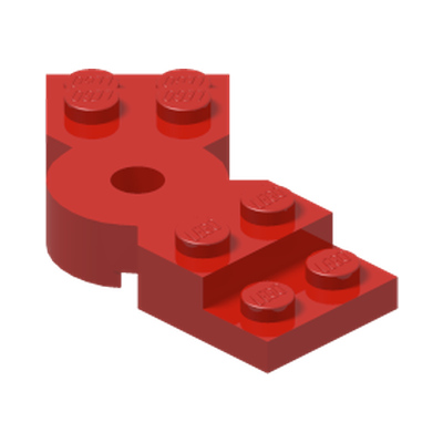 PLATE, ROTATED, 45 DEG. · Bright Red (réf. BrickLink Red)