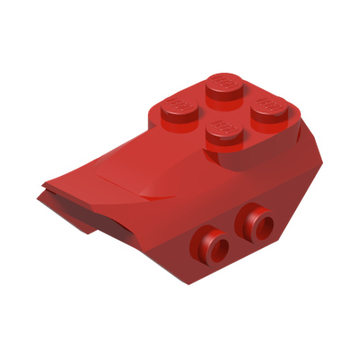 DESIGN BRICK, 2X5, NO. 1 · Bright Red (réf. BrickLink Red)