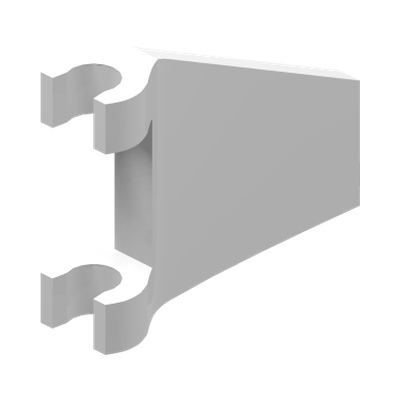 BANNER 26 DEG. W/ 2 HOLDERS · LEGO 6365500 (réf. BrickLink 80324) · White (réf. BrickLink White)