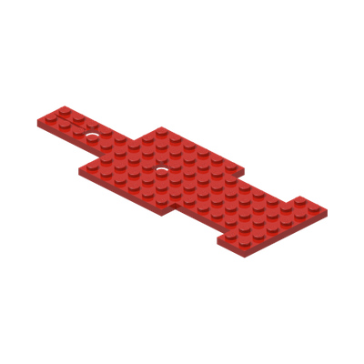 Vehicle, Base 6 x 17 for Steering Gear · Réf. BrickLink 806 · Couleur BrickLink : Red