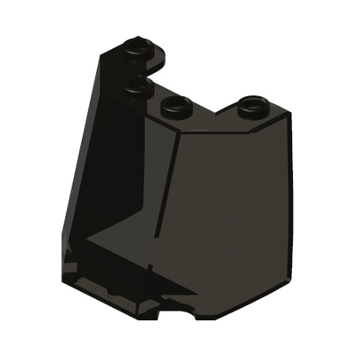 Windscreen 3 x 4 x 3 · LEGO 6244759 (réf. BrickLink 84954) · Tr. Brown (réf. BrickLink Trans-Brown (Old Trans-Black))