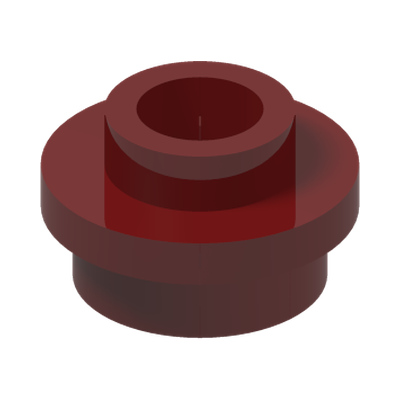 Plate, Round 1 x 1 with Open Stud · Couleur BrickLink : Dark Red