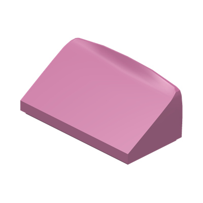 ROOF TILE 1 X 2 X 2/3, ABS · Bright Purple (réf. BrickLink Dark Pink)