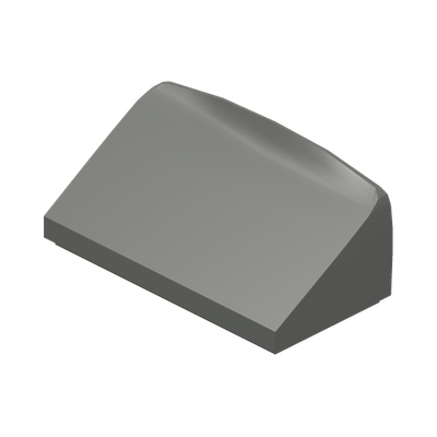 ROOF TILE 1 X 2 X 2/3, ABS · Dark Stone Grey (réf. BrickLink Dark Bluish Gray)