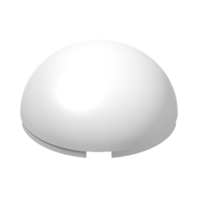 Cylinder Hemisphere 4 x 4 · LEGO 4552657 (réf. BrickLink 86500) · Couleur BrickLink : White