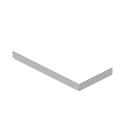 FLAT TILE 2X4 · White (réf. BrickLink White)