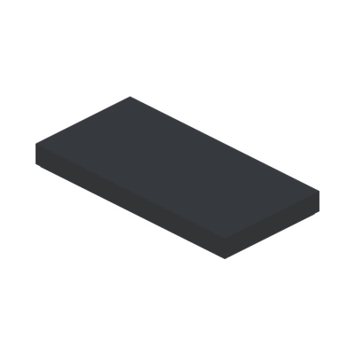 FLAT TILE 2X4 · Black (réf. BrickLink Black)