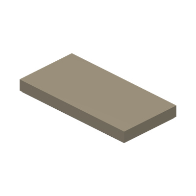 FLAT TILE 2X4 · Sand Yellow (réf. BrickLink Dark Tan)