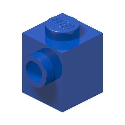 BRICK 1X1 W. 1 KNOB · Bright Blue (réf. BrickLink Blue)