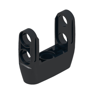 BEAM 3M Ø4.85 W. FORK · LEGO 6278412 (réf. BrickLink 87408) · Black (réf. BrickLink Black)