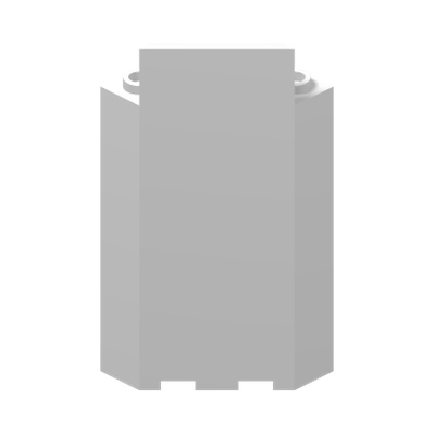 Panel 3 x 3 x 6 Corner Wall without Bottom Indentations · LEGO 4565576 (réf. BrickLink 87421) · Couleur BrickLink : White