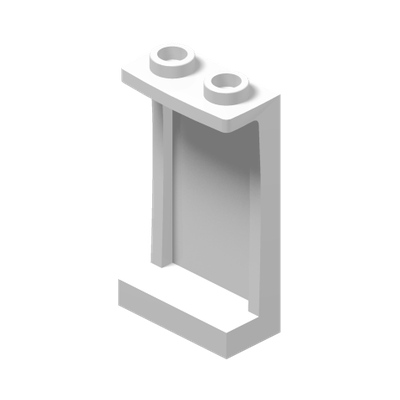 WALL ELEMENT 1X2X3 · LEGO 4585448 (réf. BrickLink 87544) · White (réf. BrickLink White)