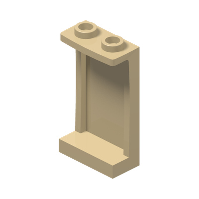WALL ELEMENT 1X2X3 · Brick Yellow (réf. BrickLink Tan)