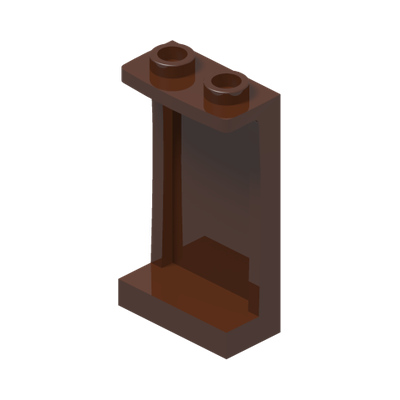 WALL ELEMENT 1X2X3 · Reddish Brown (réf. BrickLink Reddish Brown)