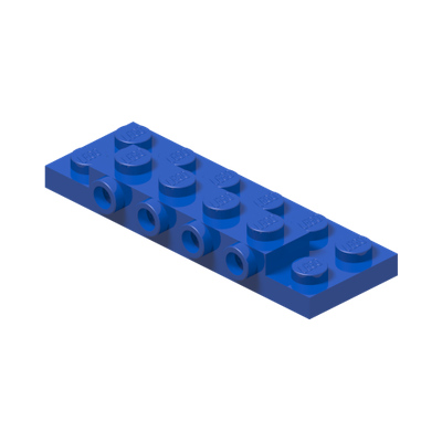 Plate, Modified 2 x 6 x 2/3 with 4 Studs on Side · Bright Blue (réf. BrickLink Blue)