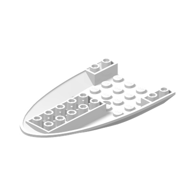 Aircraft Fuselage Forward Bottom Curved 6 x 10 with 3 Holes