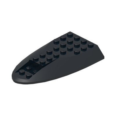 Aircraft Fuselage Aft Section Curved Top 6 x 10 · Couleur BrickLink : Black