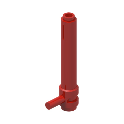 Cylinder 1 x 5 1/2 with Bar Handle (Friction Cylinder) · LEGO 4565432 (réf. BrickLink 87617) · Couleur BrickLink : Red