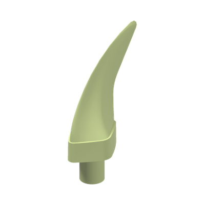 TOOTH Ø3.2 SHAFT · Spring Yellowish Green (réf. BrickLink Yellowish Green)