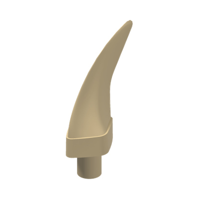 TOOTH Ø3.2 SHAFT · Brick Yellow (réf. BrickLink Tan)