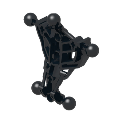 Hero Factory Torso, Skeletal with 5 Ball Joint · LEGO 4578958 (réf. BrickLink 87794) · Couleur BrickLink : Black