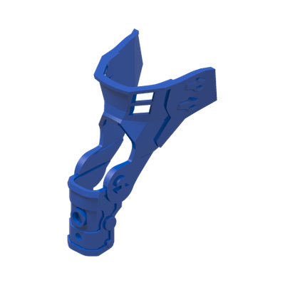 Hero Factory Leg Guard · Réf. BrickLink 87798 · Bright Blue (réf. BrickLink Blue)