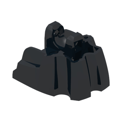 Large Figure Foot, Short with Ball Joint Socket · Réf. BrickLink 87841 · Couleur BrickLink : Black