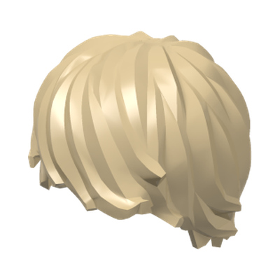 MINI WIG NO. 6 · LEGO 6093519 (réf. BrickLink 87991) · Brick Yellow (réf. BrickLink Tan)