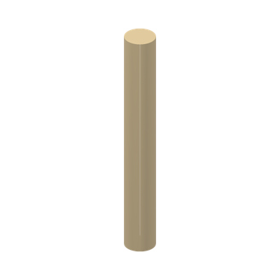 SHAFT 3M Ø3.2 · Brick Yellow (réf. BrickLink Tan)