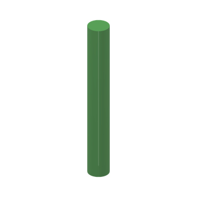 SHAFT 3M Ø3.2 · Bright Green (réf. BrickLink Bright Green)