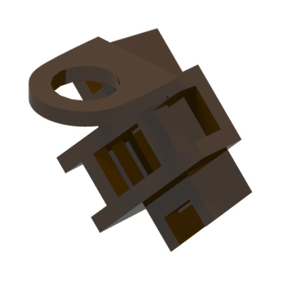 Minifigure Scabbard for 2 Katanas · LEGO 6104180 (réf. BrickLink 88290) · Couleur BrickLink : Dark Brown