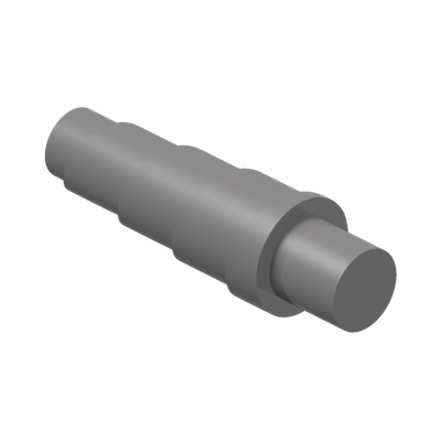 CONICAL HORN Ø 3.2 SHAFT · Silver Metallic (réf. BrickLink Flat Silver)